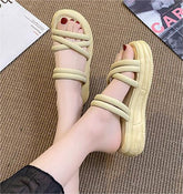 Espadrilles mit Plateausohle